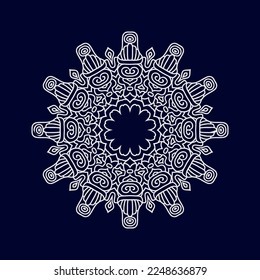 Neue mandalische Kunstdesigns, Vektorgrafik