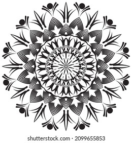 Nuevo diseño de patrones de arte de Mandala