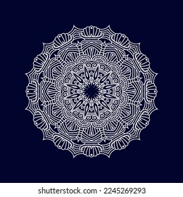 New mandala art vector illustration