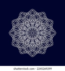New mandala art vector illustration