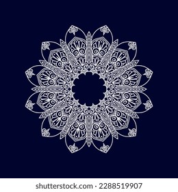 New mandala art vector illustration
