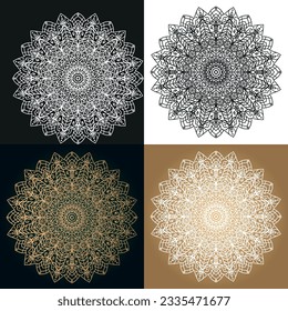 Nuevo Diseño Y Plantilla De Mandala