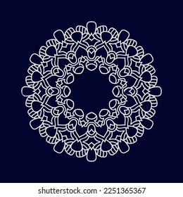 New mandala designs vector illustration
