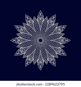 Nueva ilustración vectorial de diseños de mandala