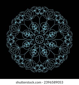 New Mandala Vektorgrafik Mandala Kunst
