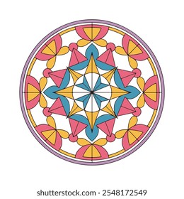 Novidade nas mandalas e na teoria das cores? Aprenda a criar uma mandala colorida combinando estas duas técnicas.