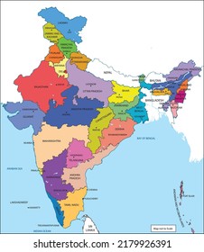 New Map of india, Latest Map of India, india map