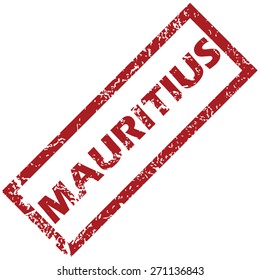 New Mauritius grunge rubber stamp on a white background. Vector illustration