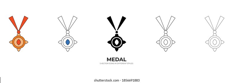 new medal vector type icon