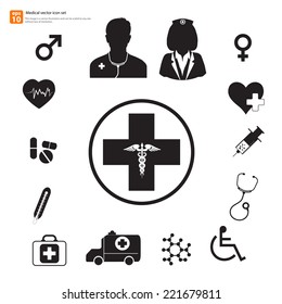 New Medical vector icon set 