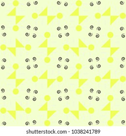 New memphis style geometric pattern