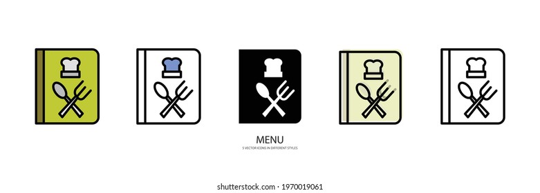 new menu vector type icon