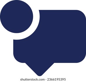 New message black glyph ui icon. Chat notification. Digital communication. User interface design. Silhouette symbol on white space. Solid pictogram for web, mobile. Isolated vector illustration