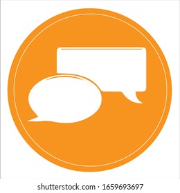 New Message, Dialog, Chat Speech Bubble Notification icon vector