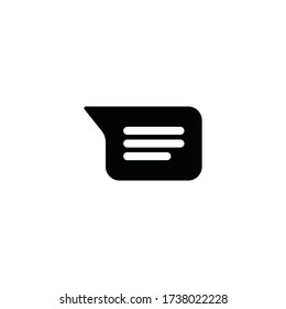 New Message, Dialog, Chat Speech Bubble Notification icon vector