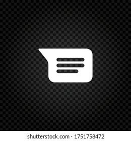 New Message, Dialog, Chat Speech Bubble Notification icon vector