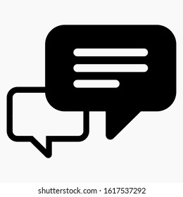 New message icon isolated minimal single flat linear icon for application and info-graphic. Commercial line vector icon for websites and mobile minimalistic flat design.