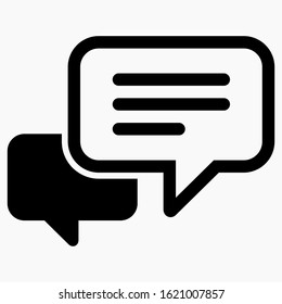 New message icon isolated minimal single flat linear icon for application and info-graphic. Commercial line vector icon for websites and mobile minimalistic flat design.