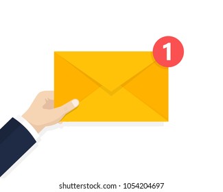 New Message icon on a white background. Vector illustration