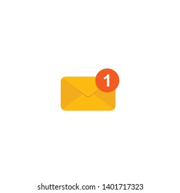 new message icon on a white background
