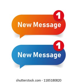New Message Icon speech bubble