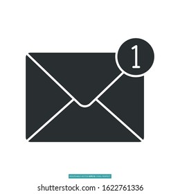 new message icon vector illustration logo template for many purpose. Isolated on white background.