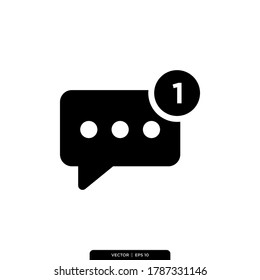 new message icon vector illustration logo template