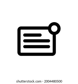 nuevo icono de mensaje e ilustración de vector aislados en un fondo blanco. Calidad premium para aplicaciones móviles, interfaz de usuario, presentación y sitio web. icono de píxel perfecto