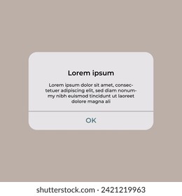 New message notification concept on realistic smartphone mockup. Iphone Notification Boxes Template. Smartphone Warning or Message Interface. Vector illustration. Android. Smartphone