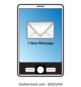 Neue Benachrichtigung auf einem Smartphone.