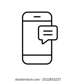 Neue Nachricht auf Telefonsymbol auf transparentem Hintergrund