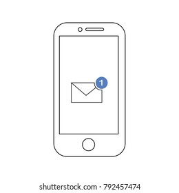 new message in smartphone