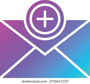 Ilustración de diseño de icono de Vector de mensaje Nuevo