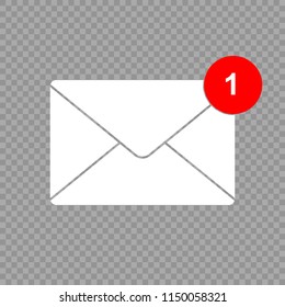 New message vector icon. Inbox sign