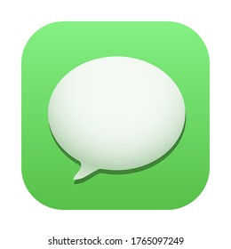 new messages app icon isolated vector