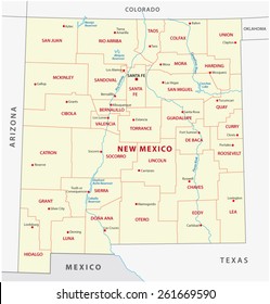 new mexico administrative map