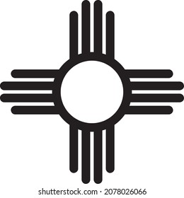 new Mexico flag illustration vector graphic for t-shirt