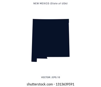 New Mexico Map Design Template
