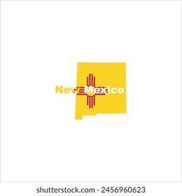 Nuevo diseño del mapa de México y de los colores de la bandera sobre fondo blanco