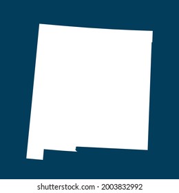 NEW MEXICO map High Detailed on green background. white color . Abstract design vector illustration eps 10