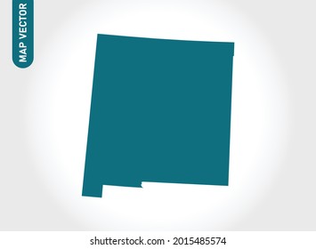 NEW MEXICO map High Detailed on white background. Abstract design vector illustration eps 10