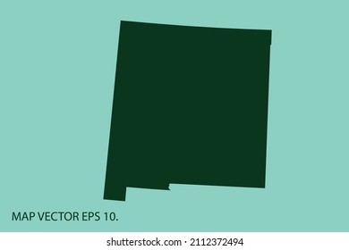 NEW MEXICO map High Detailed on white background. Abstract design vector illustration eps 10