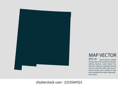 NEW MEXICO map High Detailed on white background. Abstract design vector illustration eps 10