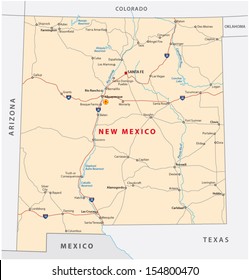 New Mexico Road Map