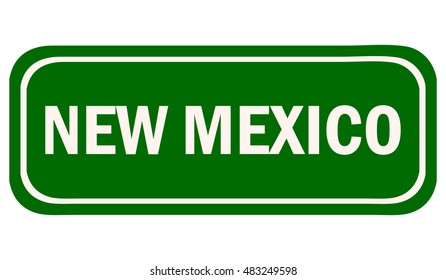 New Mexico Road Sign, Vector Illustration. 
