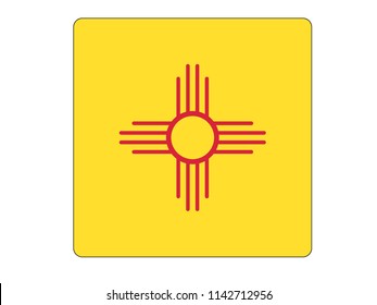 New Mexico Square Flag