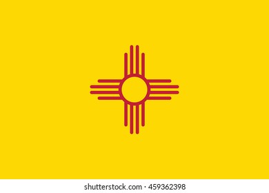 New Mexico State Flag vector.