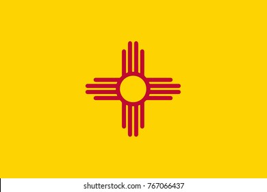 New Mexico State Flag Vector.