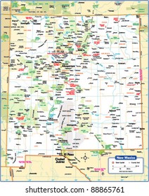 New Mexico State Map