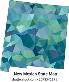 New Mexico State Map Design Vector illustration